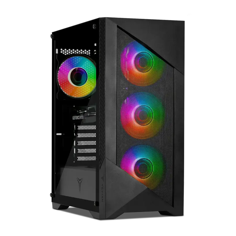 YEYIAN GAMING PC EDGE 5500C-5601M - RYZEN 5 5500 - RTX5060 - 32GB DDR4